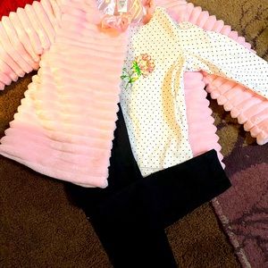 Little me 3 piece outfit 3T girls